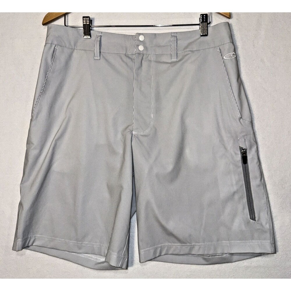 Champion Men’s Blue Pinstripe Athleisure Shorts Sz 34W Performance Golf Active